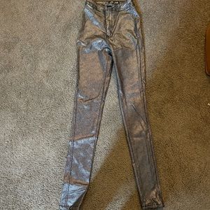 Snake skin skinny legs